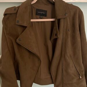 Vegan Suede Moto Jacket